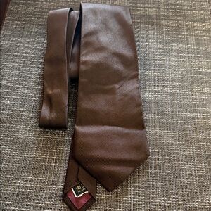 Harry Rosen Brown Silk Tie 00572